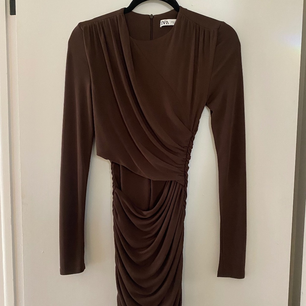 Zara Long Sleeve Bodycon Mini Dress